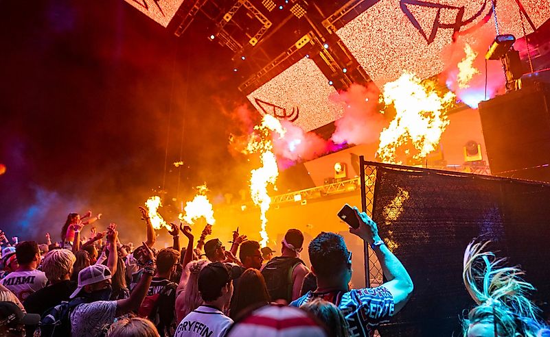 Ultra Music Festival at the Miami Marine Stadium in Virginia Key, Florida. Image credit: Hunter Crenian / Shutterstock.com Ultra Music Festival at the Miami Marine Stadium in Virginia Key, Florida. Image credit: Hunter Crenian / Shutterstock.com