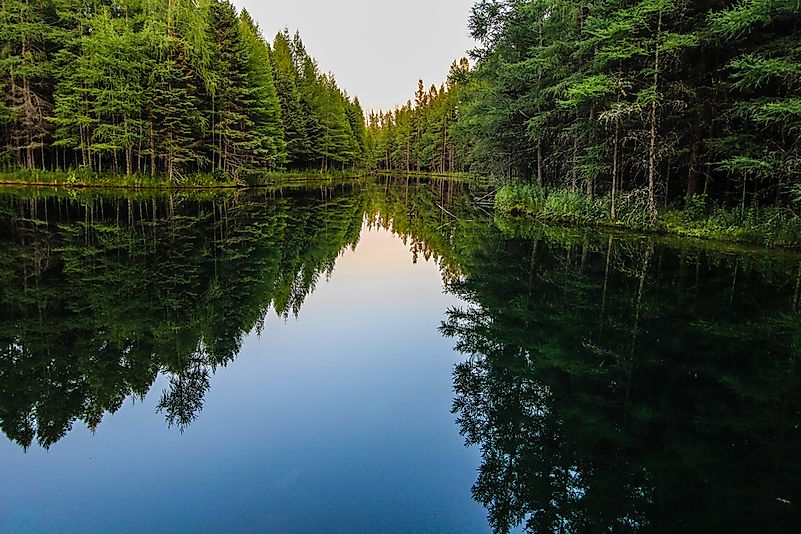 A serene lake on Michigan's Upper Peninsula. A serene lake on Michigan's Upper Peninsula.