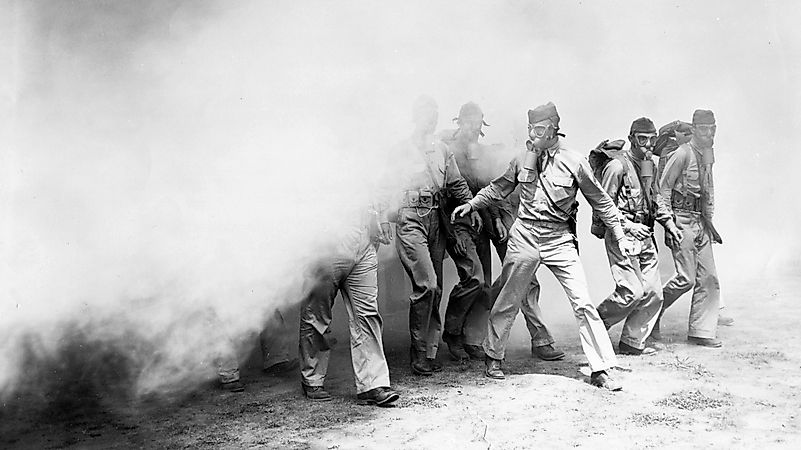 The U.S. navy exposed its own soldiers to mustard gas in 1943. Image credit: npr.org The U.S. navy exposed its own soldiers to mustard gas in 1943. Image credit: npr.org