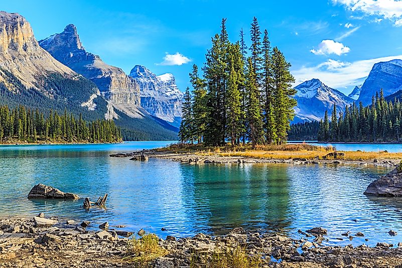 Maligne Lake, Jasper National Park. Maligne Lake, Jasper National Park.