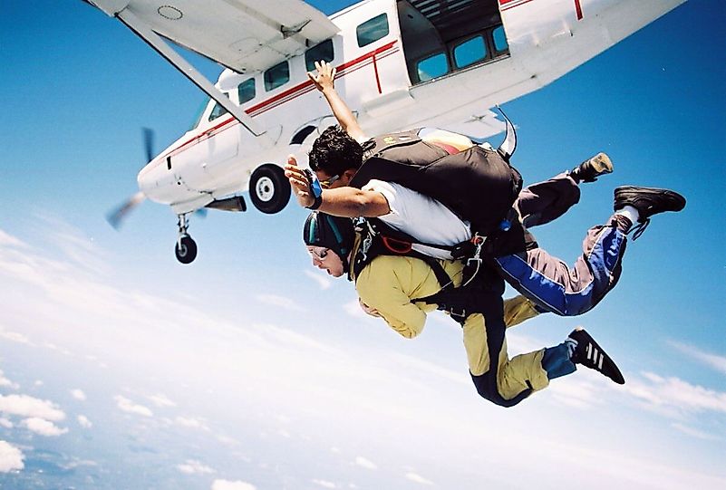 Cape Town is one of the world's most stunning sky diving spots. Image credit: Bokbus.com Cape Town is one of the world's most stunning sky diving spots. Image credit: Bokbus.com