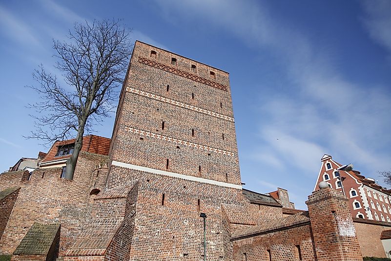 The leaning tower of Torun. The leaning tower of Torun.
