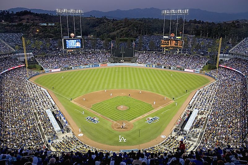 A National League Championship Series at Dodger Stadium. Editorial credit: Joseph Sohm / Shutterstock.com