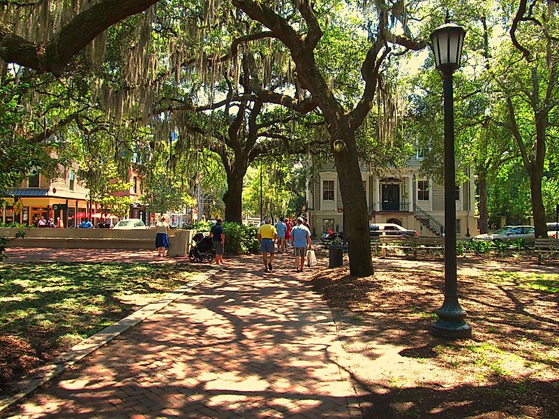 Chippewa Square, Savannah, Georgia. Chippewa Square, Savannah, Georgia.