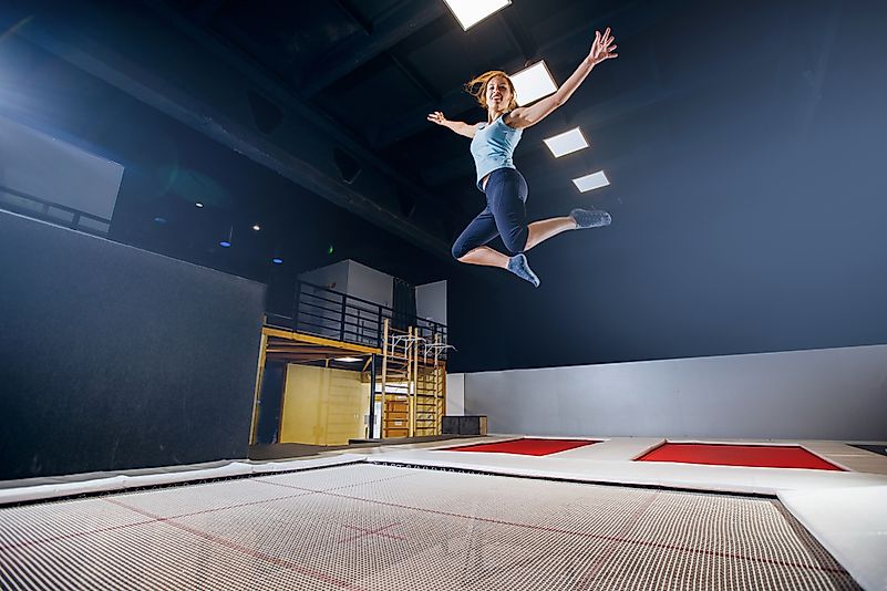Trampolining. Trampolining