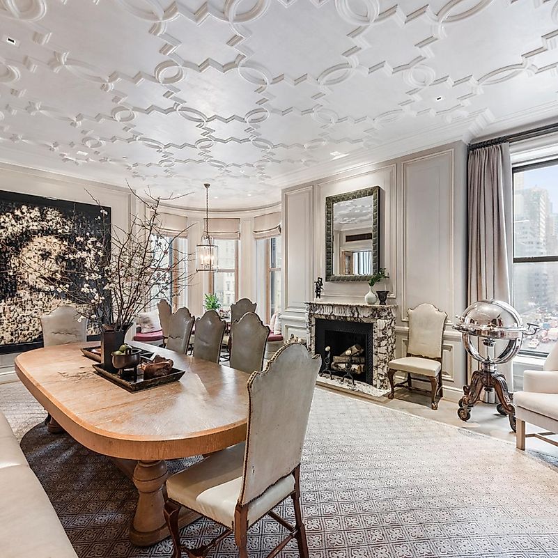 A light color palette is used throughout this suite. Editorial credit: ny.curbed.com