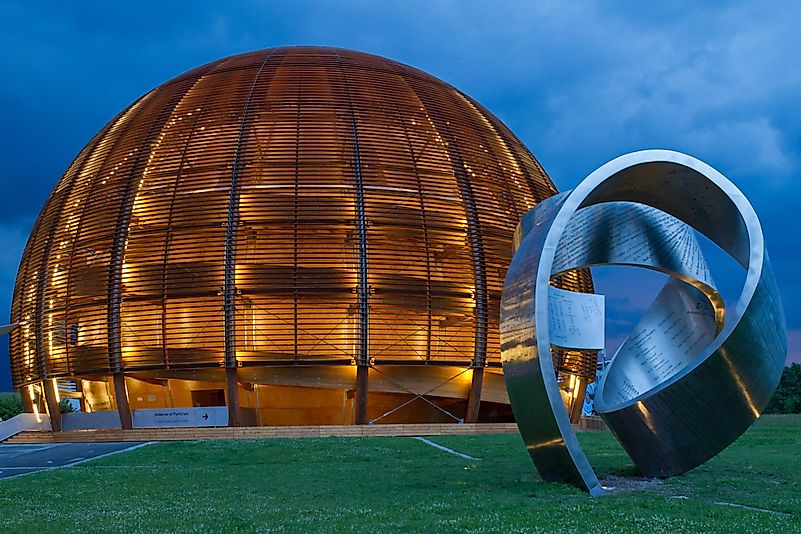 The Large Hadron Collider of CERN Institute completed the search for Higgs boson in 2012, proving its existence. Image credit: Dominionart / Shutterstock.com The Large Hadron Collider of CERN Institute completed the search for Higgs boson in 2012, proving its existence. Image credit: Dominionart / Shutterstock.com