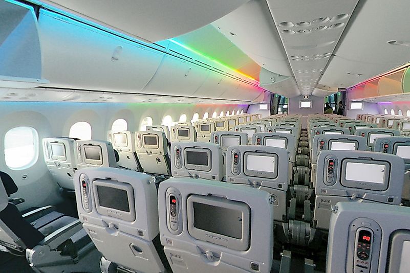 ANA Boeing 787-8 Dreamliner cabin. Image credit: Masakazu Matsumoto/Wikimedia.org ANA Boeing 787-8 Dreamliner cabin. Image credit: Masakazu Matsumoto/Wikimedia.org