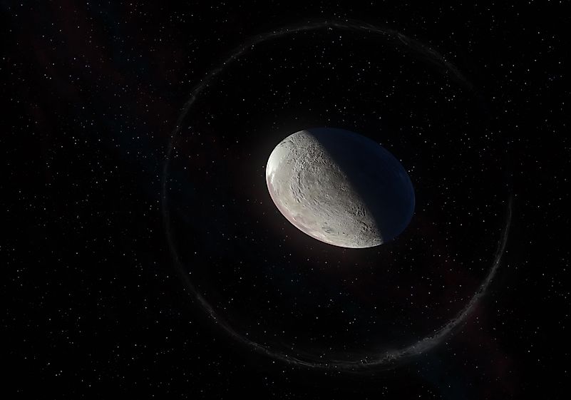 A concept of the Haumea ellipsoidal dwarf planet A concept of the Haumea ellipsoidal dwarf planet