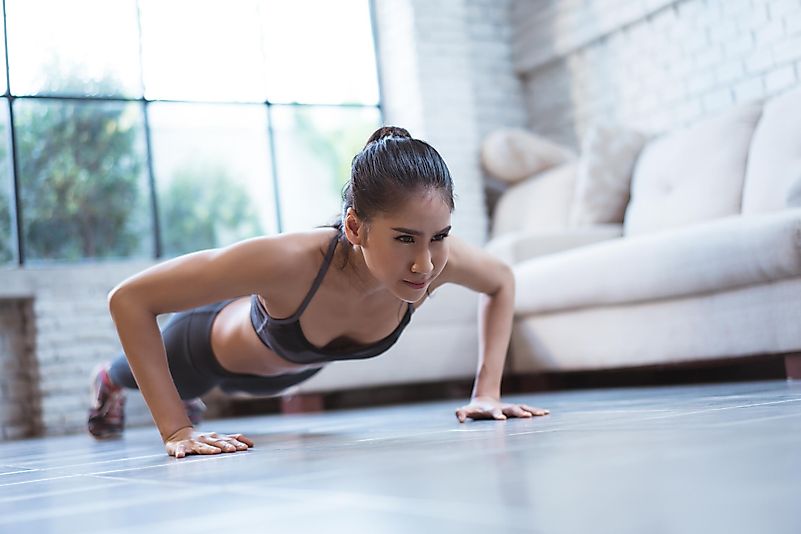 Another great exercise that engages a lot of muscle groups is the push-up. Another great exercise that engages a lot of muscle groups is the push-up.
