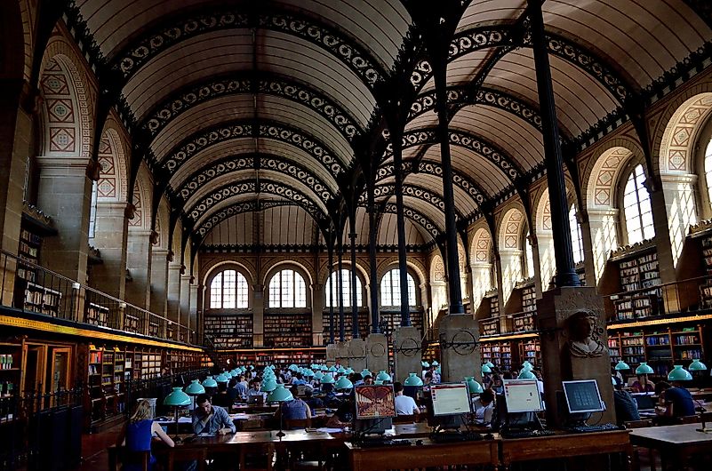 Bibliothèque Sainte-Geneviève. Image credit: Tom Hilton/Wikimedia.org Bibliothèque Sainte-Geneviève. Image credit: Tom Hilton/Wikimedia.org