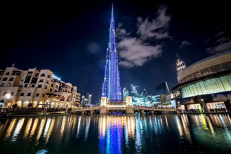 Burj Khalifa skyscraper in the night. Credit: oneinchpunch / Shutterstock.com Burj Khalifa skyscraper in the night. Credit: oneinchpunch / Shutterstock.com