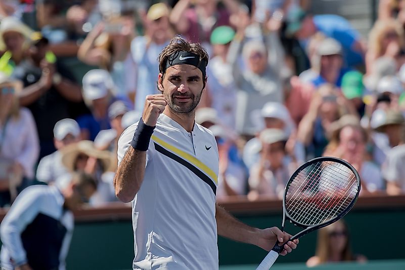 Roger Federer. Credit: action sports / Shutterstock.com Roger Federer. Credit: action sports / Shutterstock.com