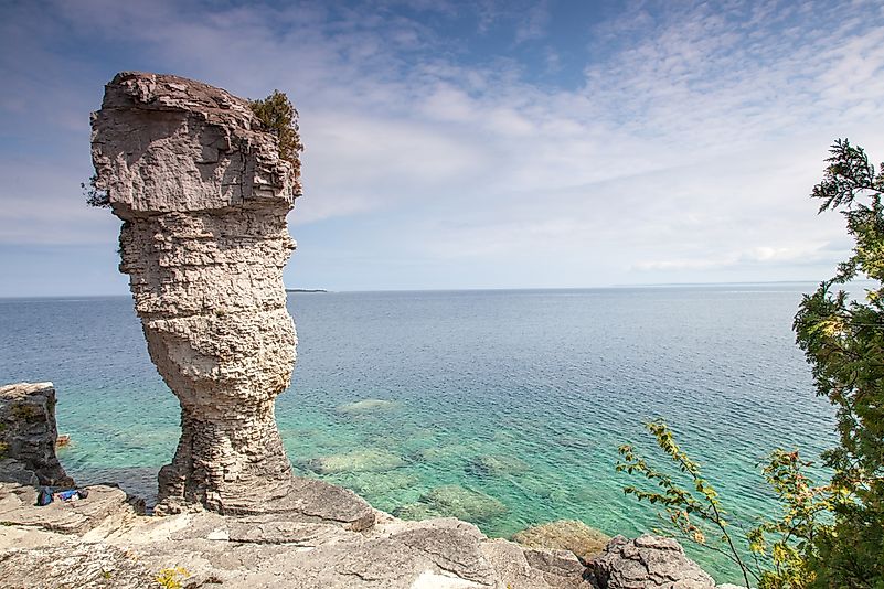 The famous Flower Pot Island at Tobermory. The famous Flower Pot Island at Tobermory.