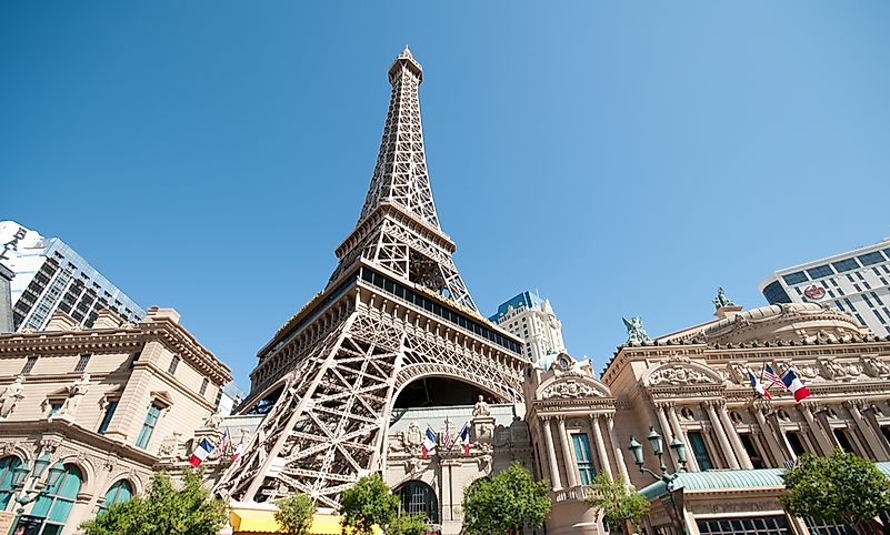 Las Vegas's interpretation of the Eiffel Tower. Las Vegas's interpretation of the Eiffel Tower.