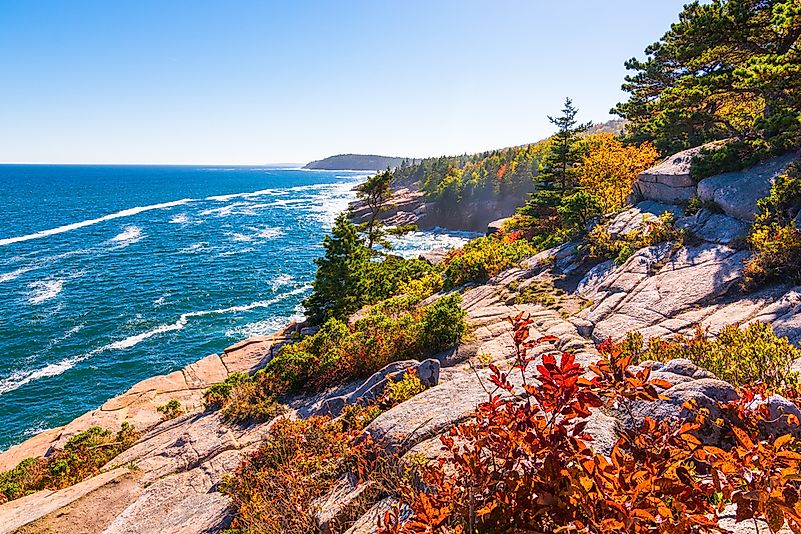 The Atlantic coast in Acadia National Park. The Atlantic coast in Acadia National Park.