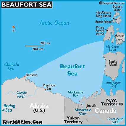 Море бофорта карта
