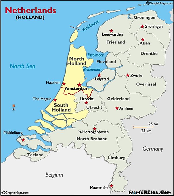 Holland Map And Map Of Holland History Information Page