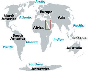 Red Sea Map and Map of the Red Sea Depth Size History Information Page