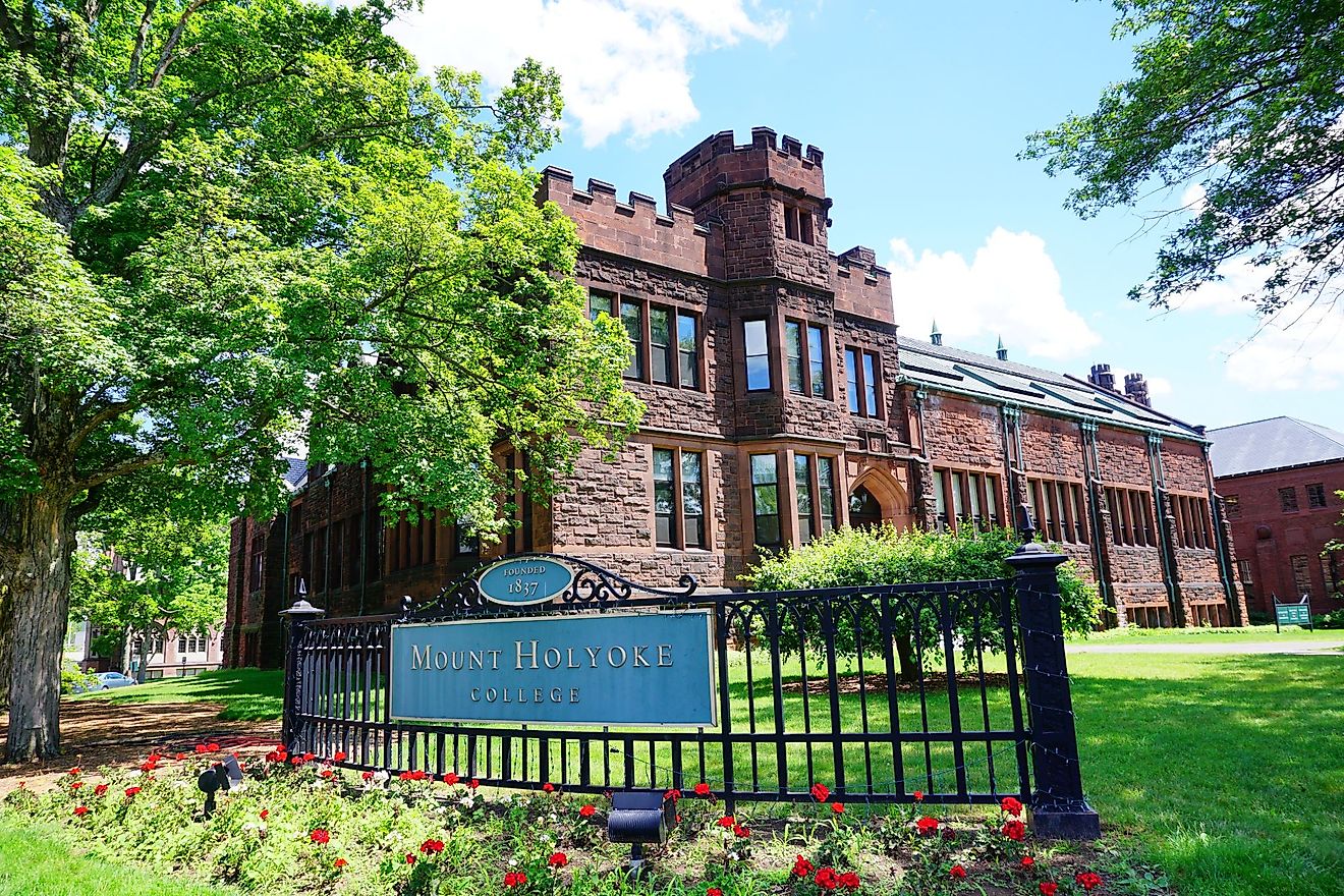 Mount Holyoke College Campus in South Hadley, Massachusetts. Editorial credit: Feng Cheng / Shutterstock.com