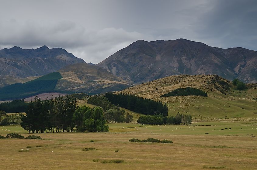 Takitimu Mountains in New Zealand.