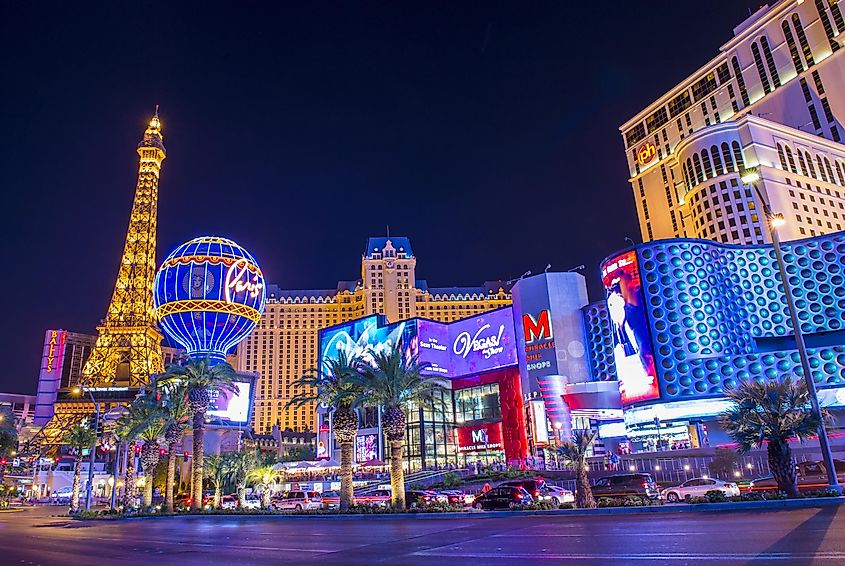 The Las Vegas Strip in Nevada.