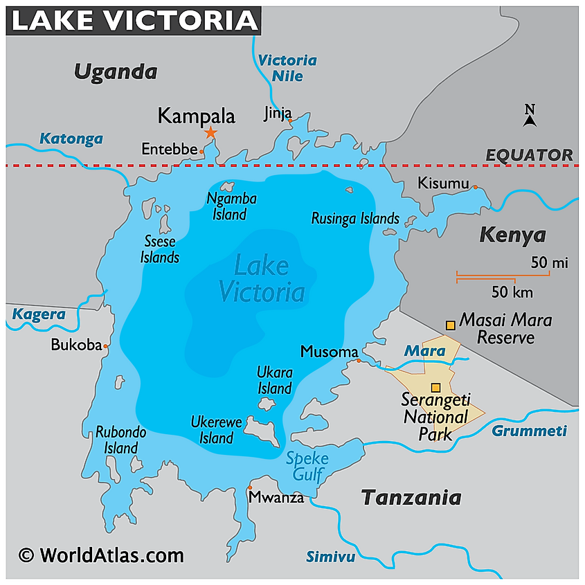 Lake Victoria map