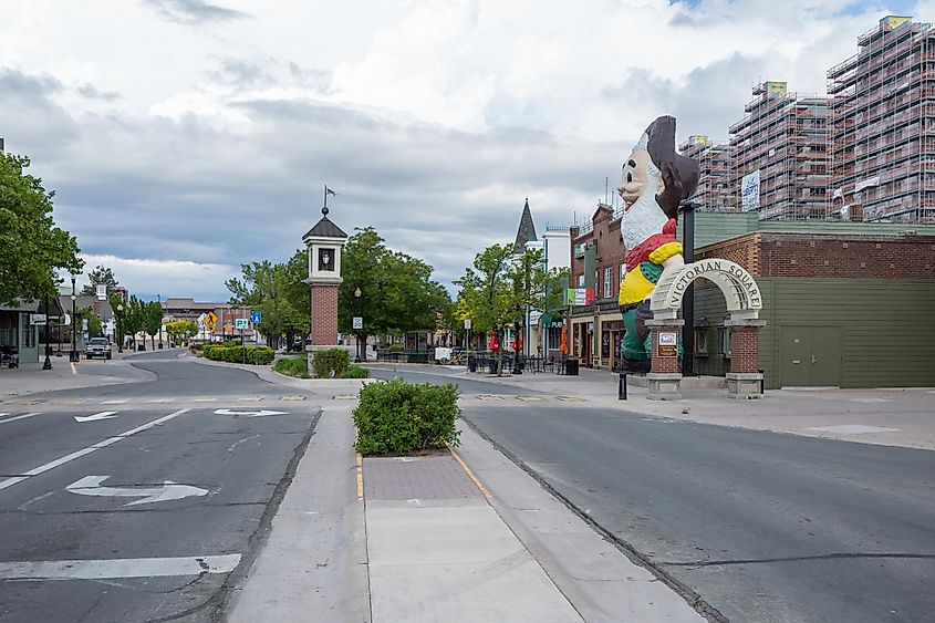 View of downtown Sparks, Nevada.