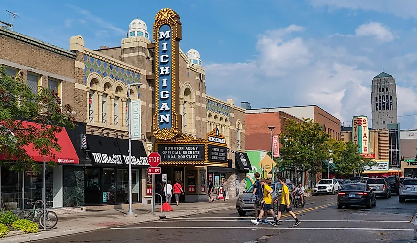 East Liberty St in downtown, Ann Arbor