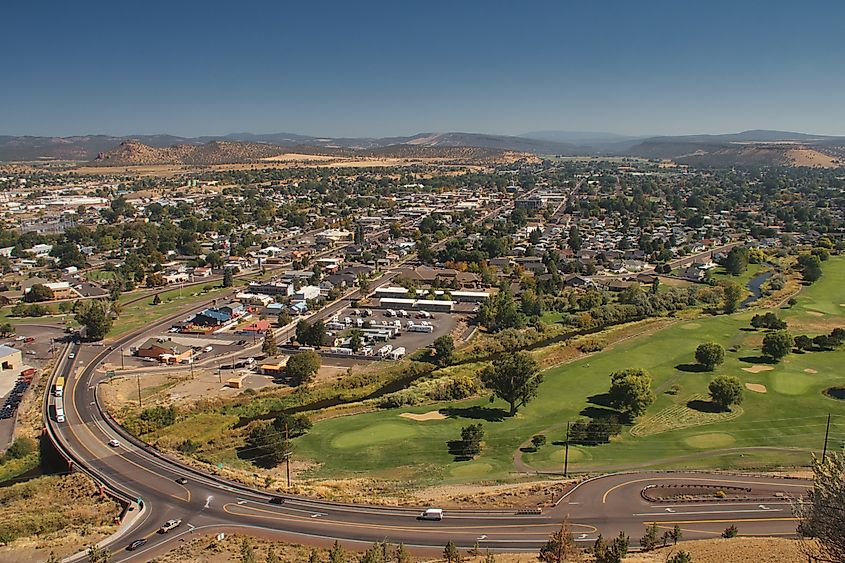 View over Prineville, Oregon.