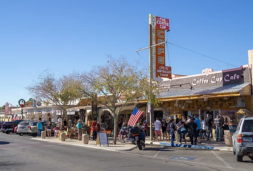 Downtown Boulder City, Nevada.