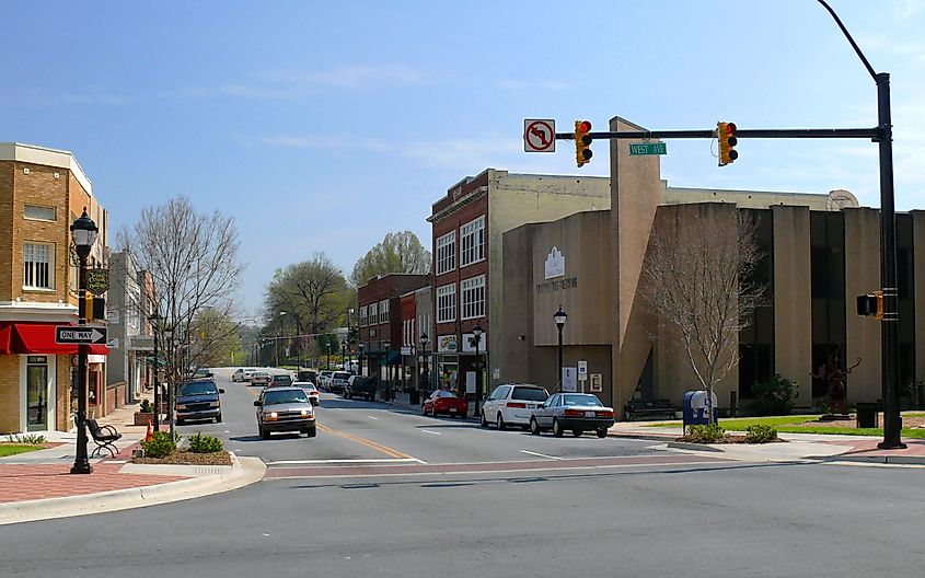 Main Street in Downtown Lenoir, North Carolina