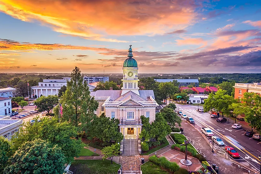 Athens, Georgia, downtown cityscape