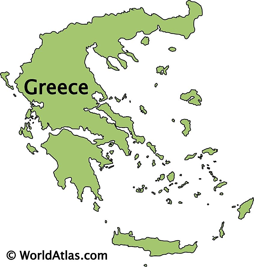 Greece In World Outline Map Greece Maps & Facts - World Atlas