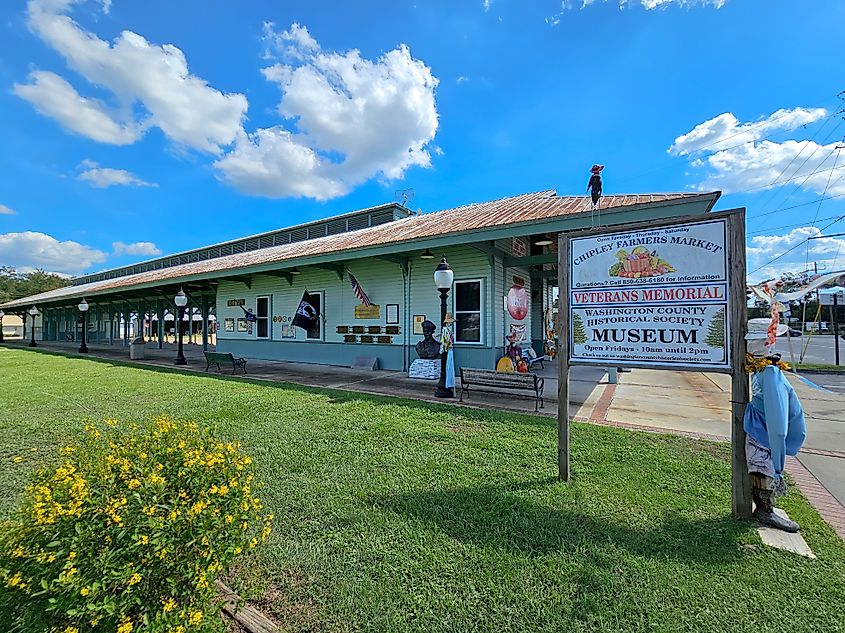 The historic Chipley Station in Chipley, Florida
