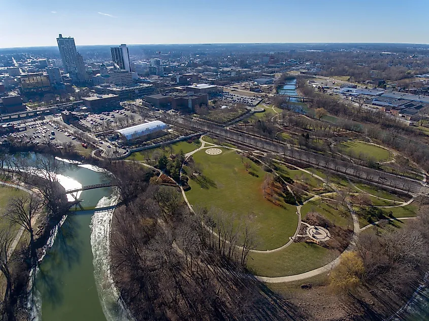 Headwaters Park in Fort Wayne, Indiana