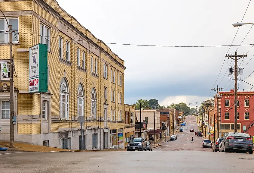 Downtown Poplar Bluff, Missouri.