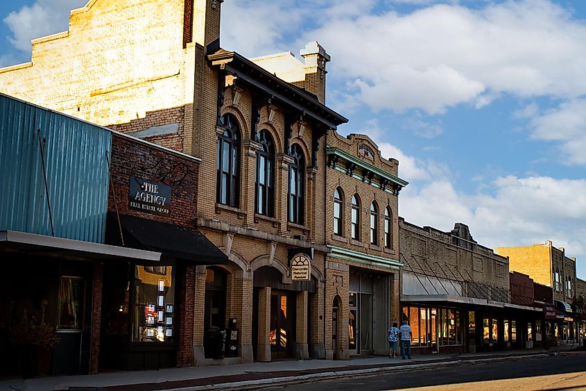 Downtown Street in Cherryville North Carolina