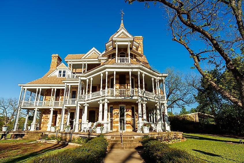 The Seaquist House, built in 1896, in Mason, Texas. 