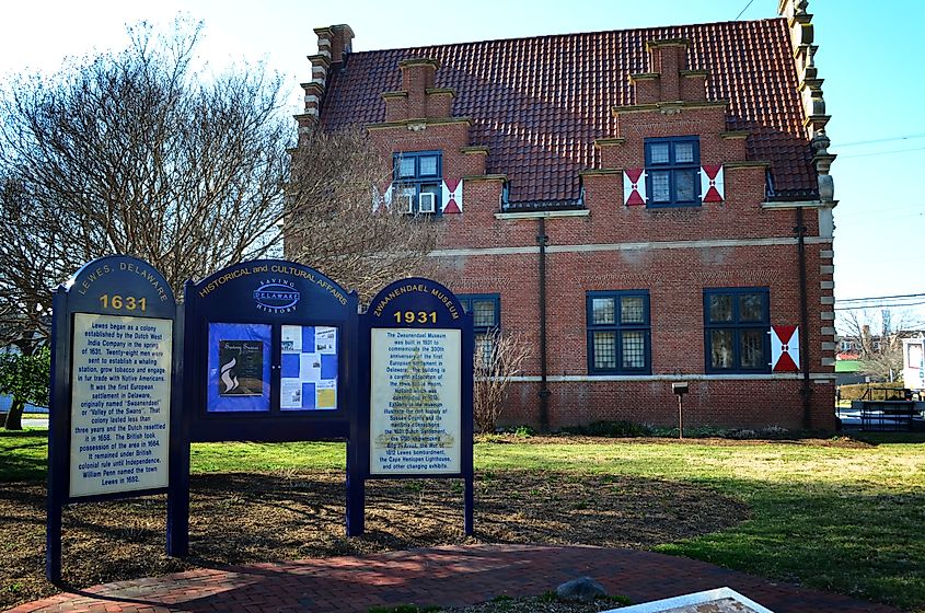 Zwaanendael Museum in Lewes, Delaware.