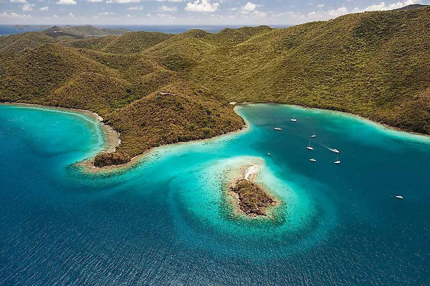 Waterlemon Cay on the island of St. John in the United States Virgin Islands National Park. (pics721 / Shutterstock)