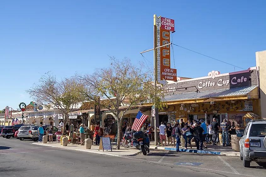 Cafe and restaurant center of Boulder City.