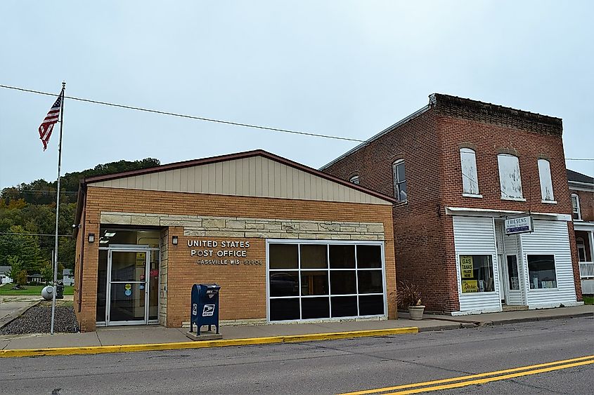 Post office in Cassville, Wisconsin