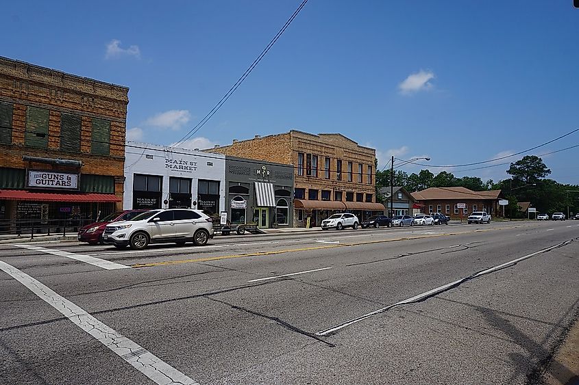 North Main Street in Lindale, Texas.