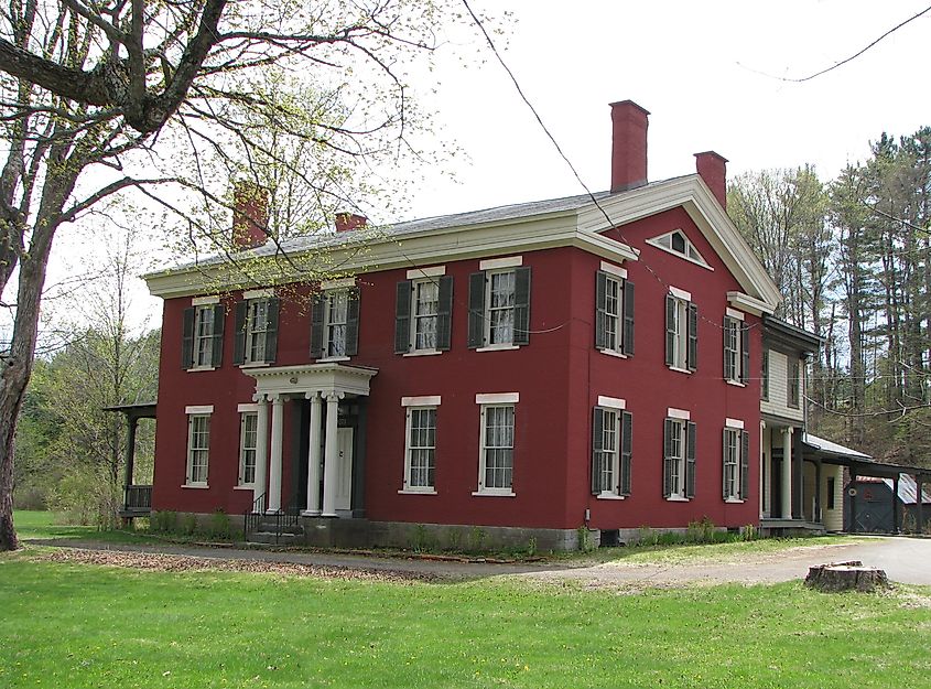 A historic home in Elizabethtown, New York.
