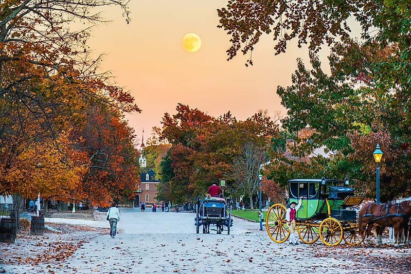 The charming town of Williamsburg, Virginia.