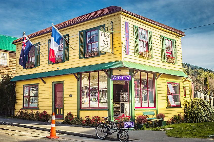 A iconic shop in Akaroa, New Zealand