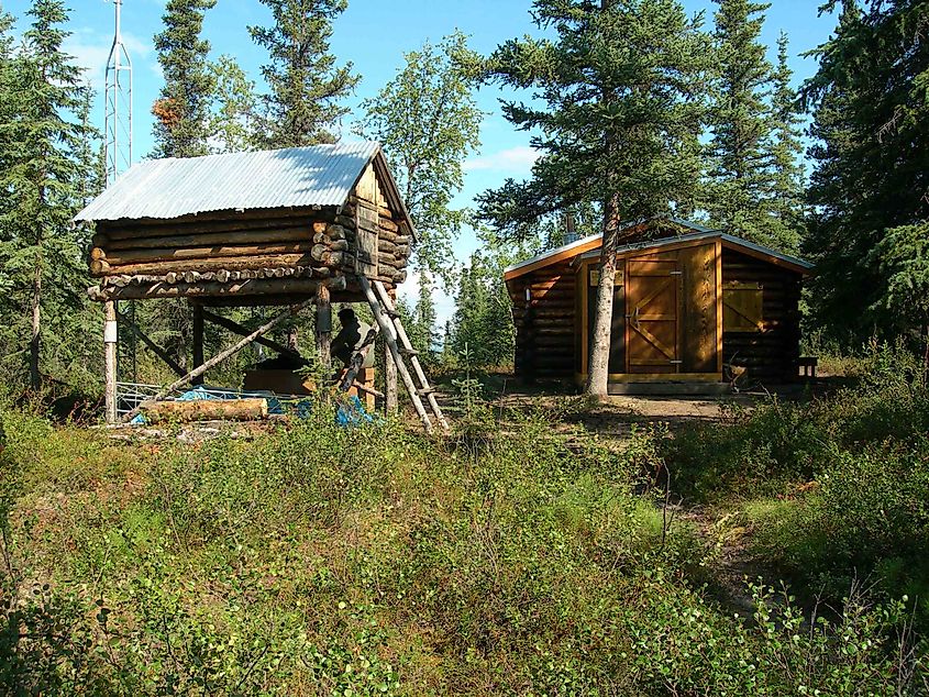 A cabin in the Onion Portage area of the Kobuk Valley National Park.