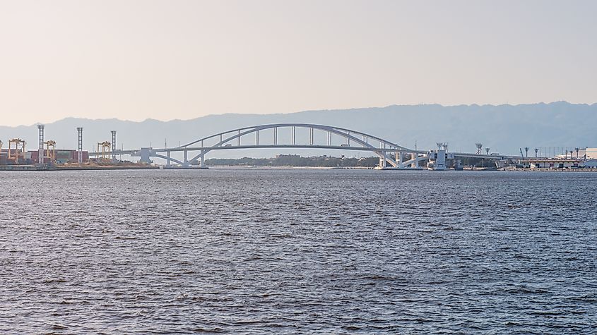 Yumemai Bridge over the sea
