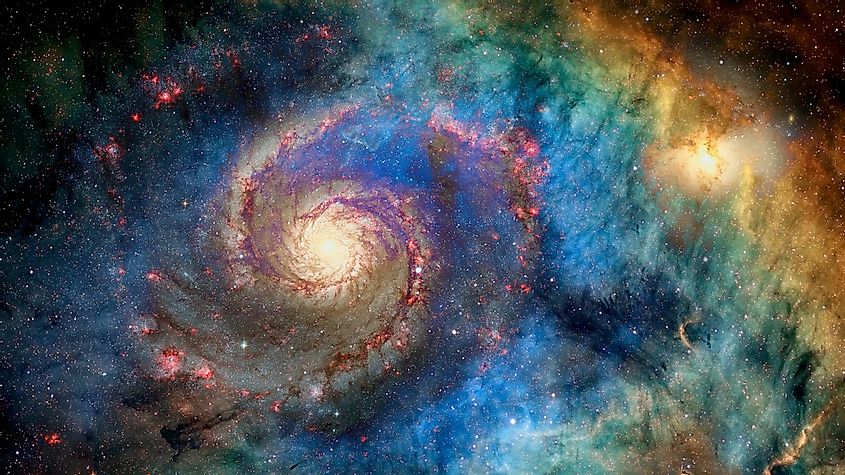 A Colorful Spiral Galaxy